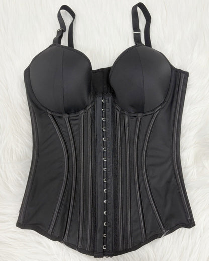 Fajas Colombianas Lace Trimmed Underwire Corset Tummy Control Waist Trainer