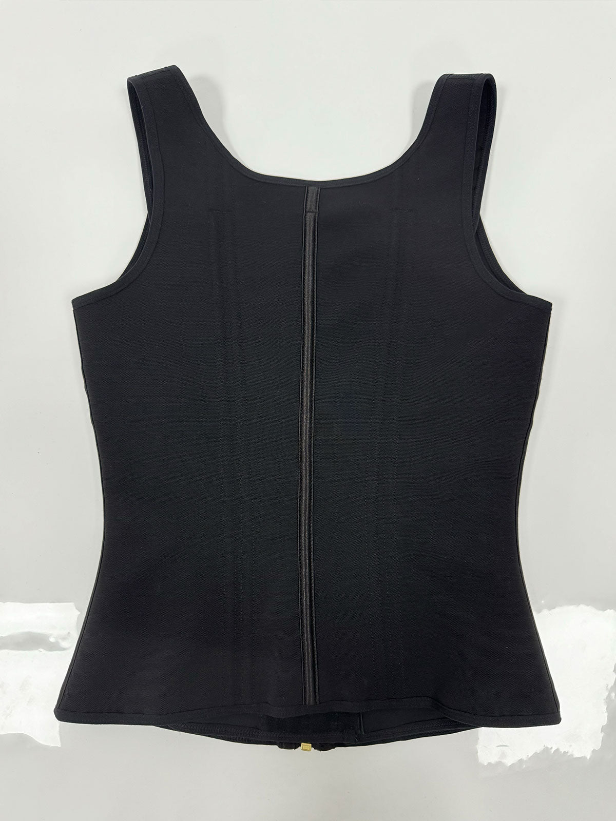 Shapshe® Women's Boned Latex Zipper Corset Tummy Control Body Shaper Vest With Bra