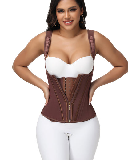 Shapshe® Waist Trainer for Women Body Shaper Corset Vest Tank Top with Steel Bones