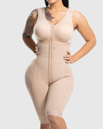 Adjustable Tummy Control Shapewear Fajas Colombianas with Bra