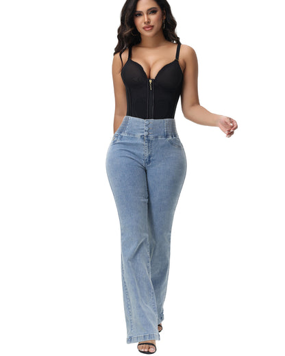 Shapshe® Fajas Colombianas Love Pattern Corset Top Zipper Waist Trainer