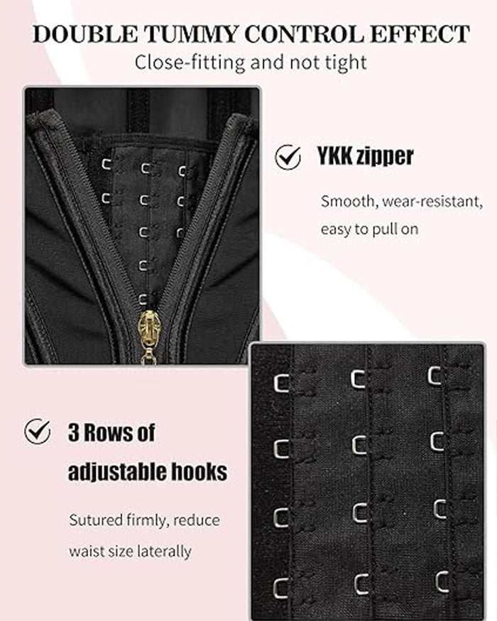 Shapshe® Waist Trainer for Women Body Shaper Corset Vest Tank Top with Steel Bones