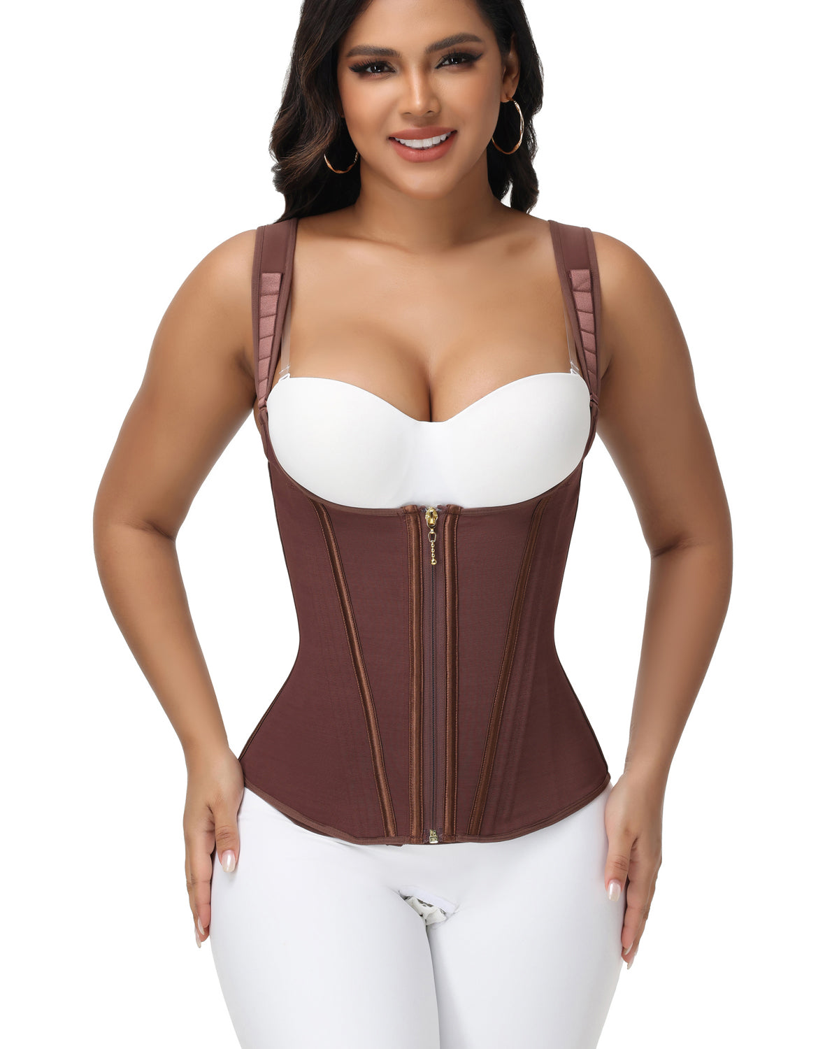 Shapshe® Waist Trainer for Women Body Shaper Corset Vest Tank Top with Steel Bones