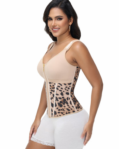 Shapshe® Fajas Colombianas Zip Front Steel Bone Tummy Control Waist Trainer