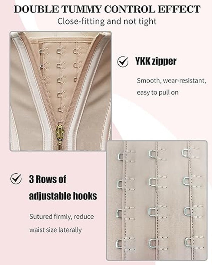 Shapshe® Waist Trainer for Women Body Shaper Corset Vest Tank Top with Steel Bones