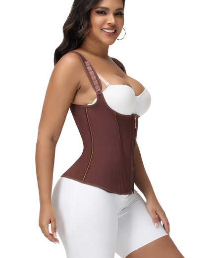 Shapshe® Waist Trainer for Women Body Shaper Corset Vest Tank Top with Steel Bones