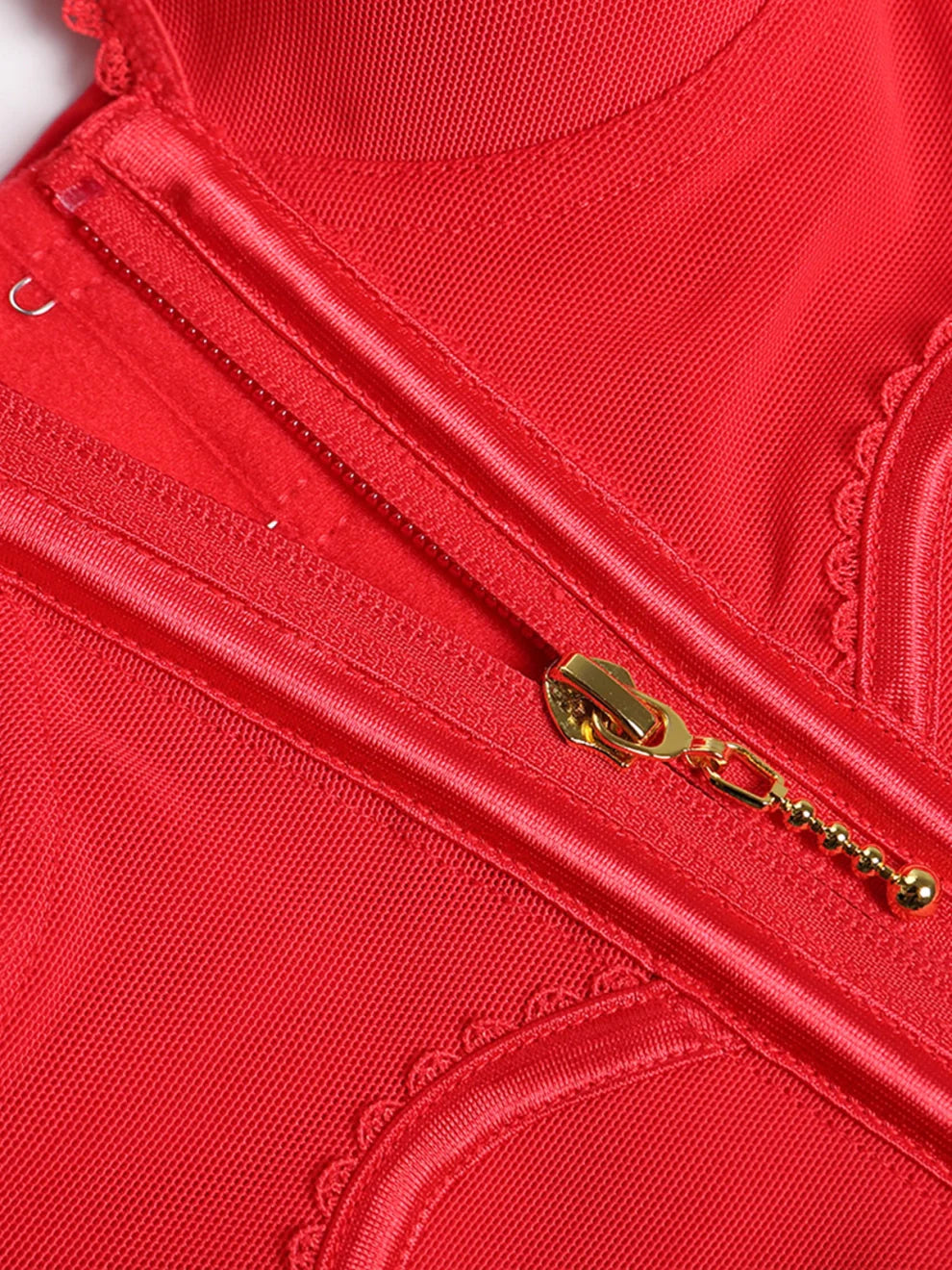 Shapshe® Fajas Colombianas Love Pattern Corset Top Zipper Waist Trainer