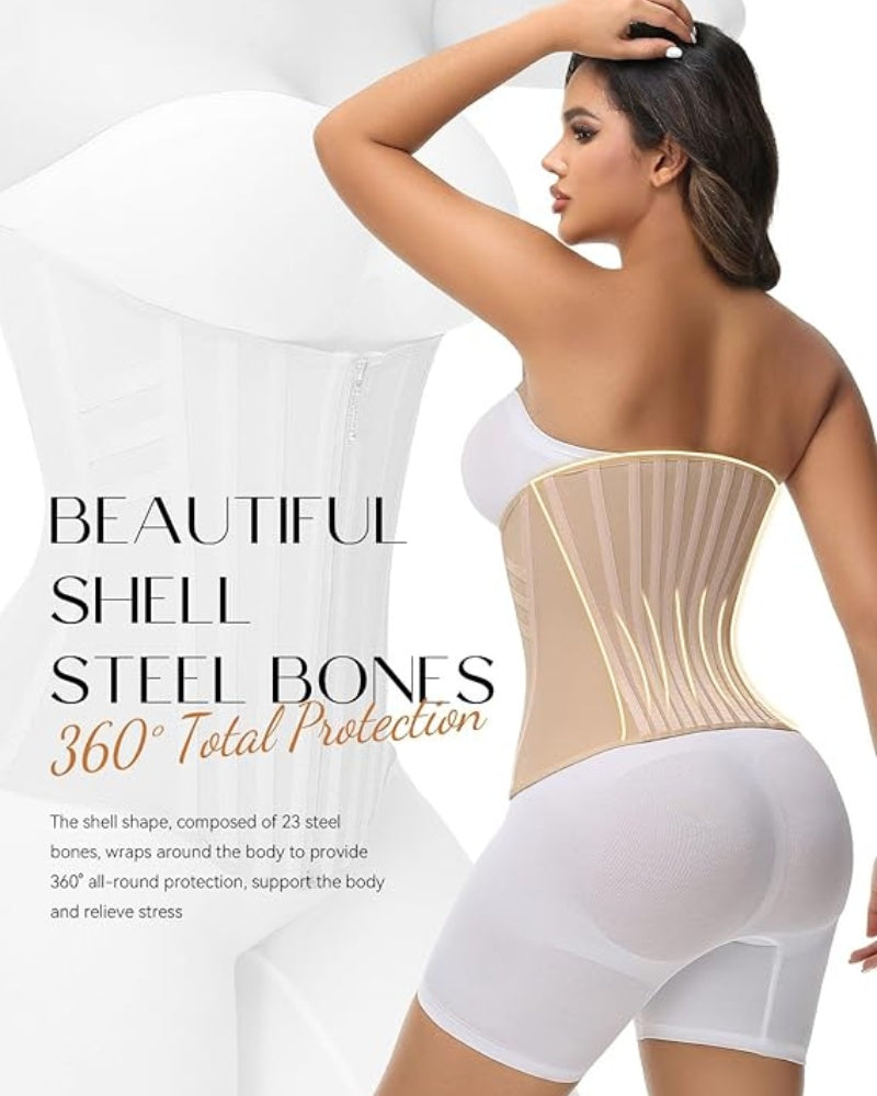 Shapshe® Curved Boned Waist Trainer High Compression Tiny Waist Corset