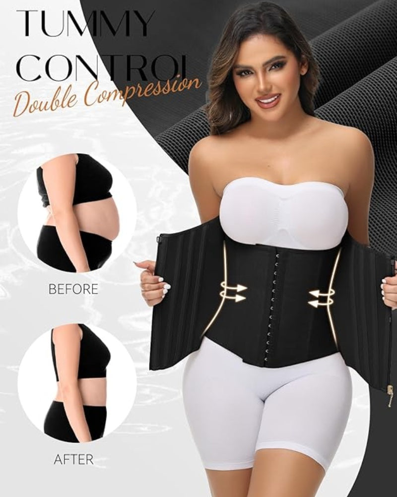Shapshe® Curved Boned Waist Trainer High Compression Tiny Waist Corset