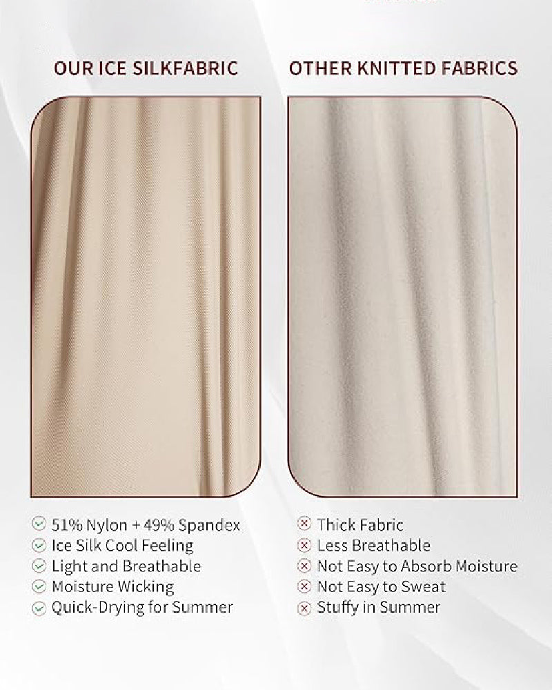 Shapshe® Women's Tummy Control Seamless Ice Silk Summer Bodysuit Compression V Neck Body Shaper