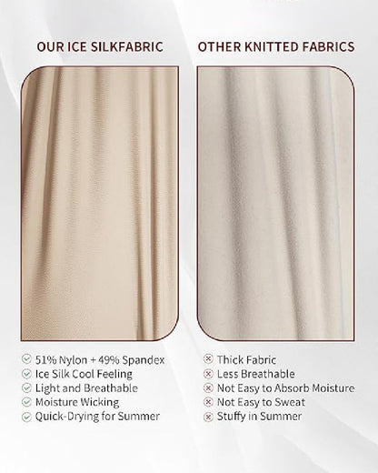 Shapshe® Women's Tummy Control Seamless Ice Silk Summer Bodysuit Compression V Neck Body Shaper