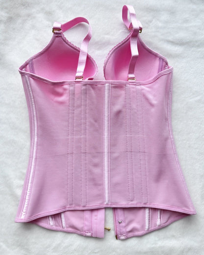 Shapshe® Fajas Colombianas Love Pattern Corset Top Zipper Waist Trainer