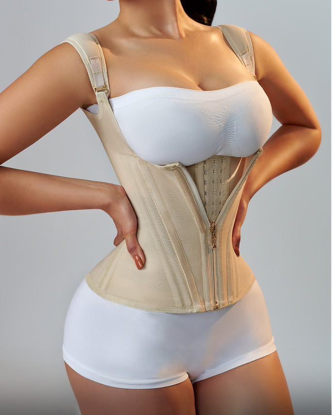 Shapshe® Waist Trainer for Women Body Shaper Corset Vest Tank Top with Steel Bones