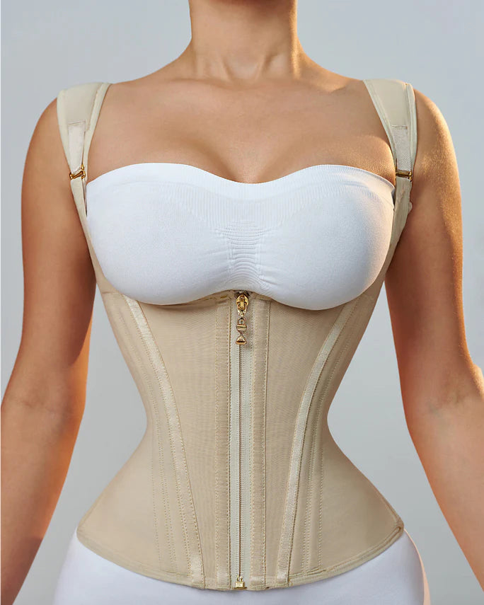 Shapshe® Waist Trainer for Women Body Shaper Corset Vest Tank Top with Steel Bones