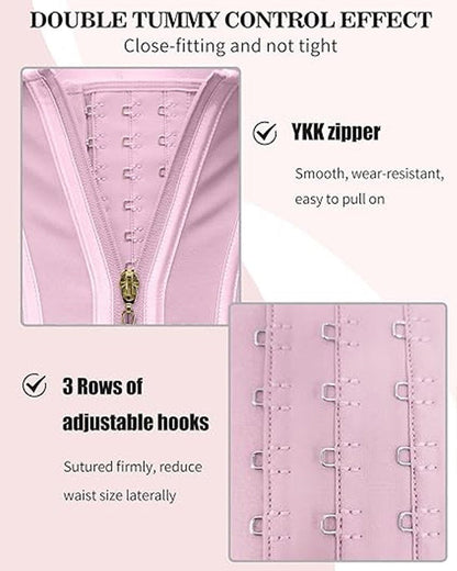 Shapshe® Waist Trainer for Women Body Shaper Corset Vest Tank Top with Steel Bones