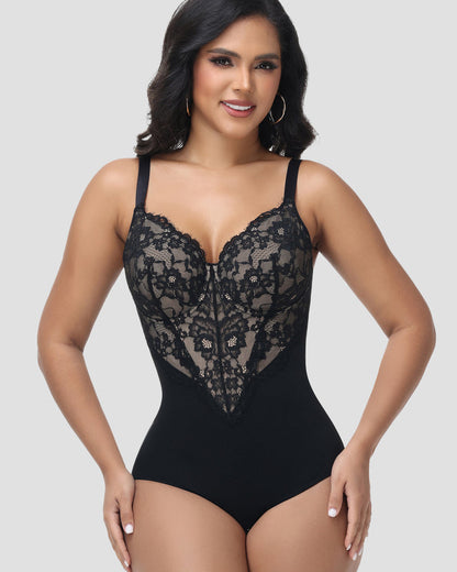 Shapshe® Sexy Lace Floral Hip Lift Shapewear Bodysuit